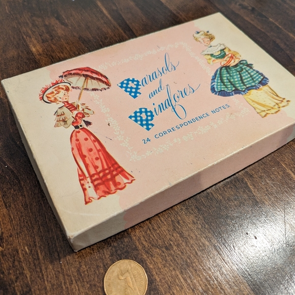 Parasols and Pinafores vintage cardboard box - Picture 4 of 6